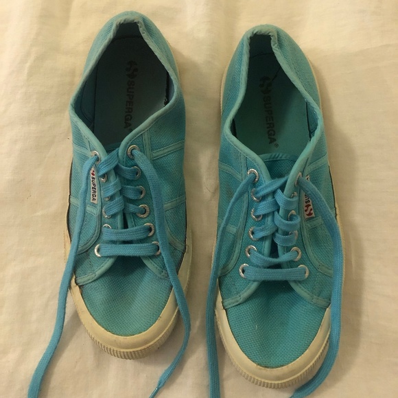 Superga Shoes - Superga Turquoise Sneakers
